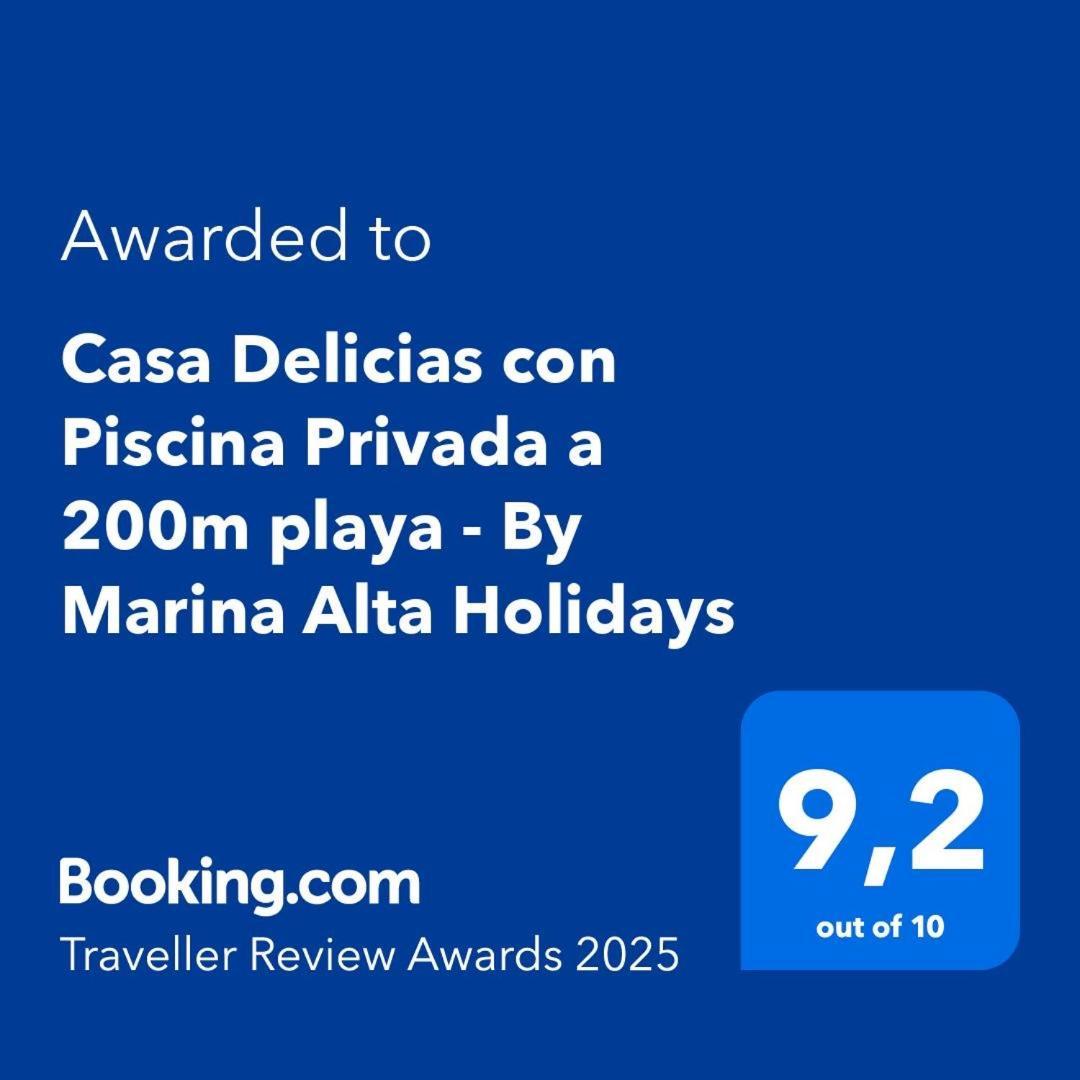 Casa Delicias Con Piscina Privada A 200M Playa - By Marina Alta Holidays Дения Екстериор снимка